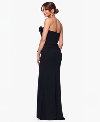 Petite Strapless Long Gown