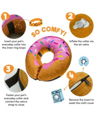 Inflatable Dog Cone Collar Alternative Soft Recovery ECollar Donut