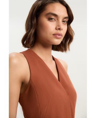 Women's Belted Pencil Maxi Dress