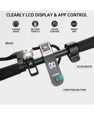 8.5 Inch Foldable Electric Scooter with 350W Motor, 22-Mile Range & Dual Brakes | Colorful LED Lights for a Stylish Night Ride