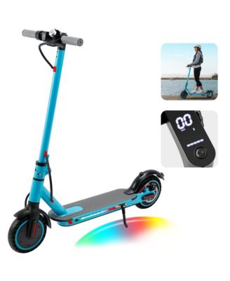 8.5 Inch Foldable Electric Scooter with 350W Motor, 22-Mile Range & Dual Brakes | Colorful LED Lights for a Stylish Night Ride