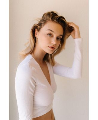 Eternity Pave Linear Drop Earrings