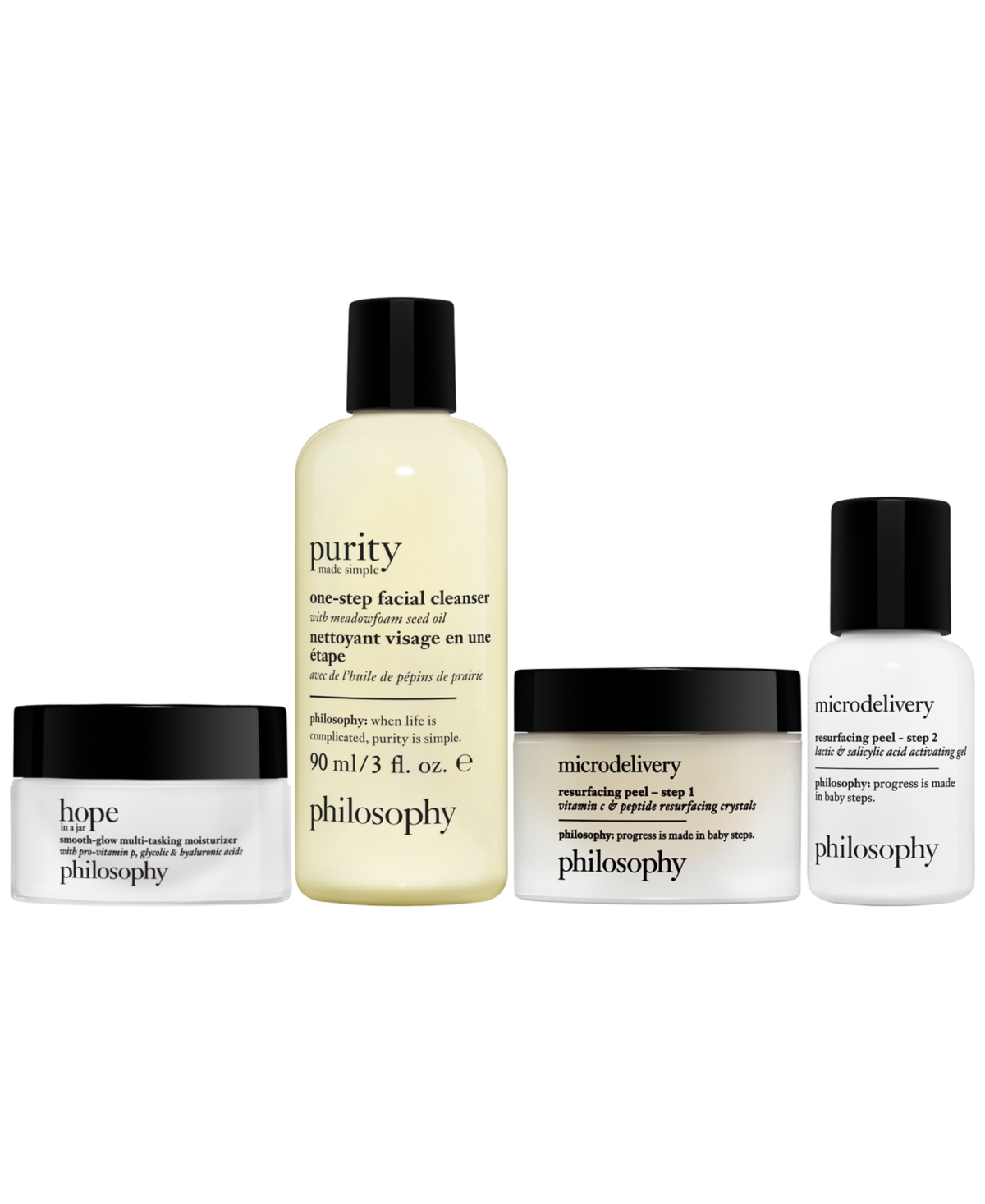 Philosophy Di Lorenzo Serafini 4-pc. Glow All The Way For Hydrated, Smooth & Radiant Skin Skincare Gift Set In Transparent
