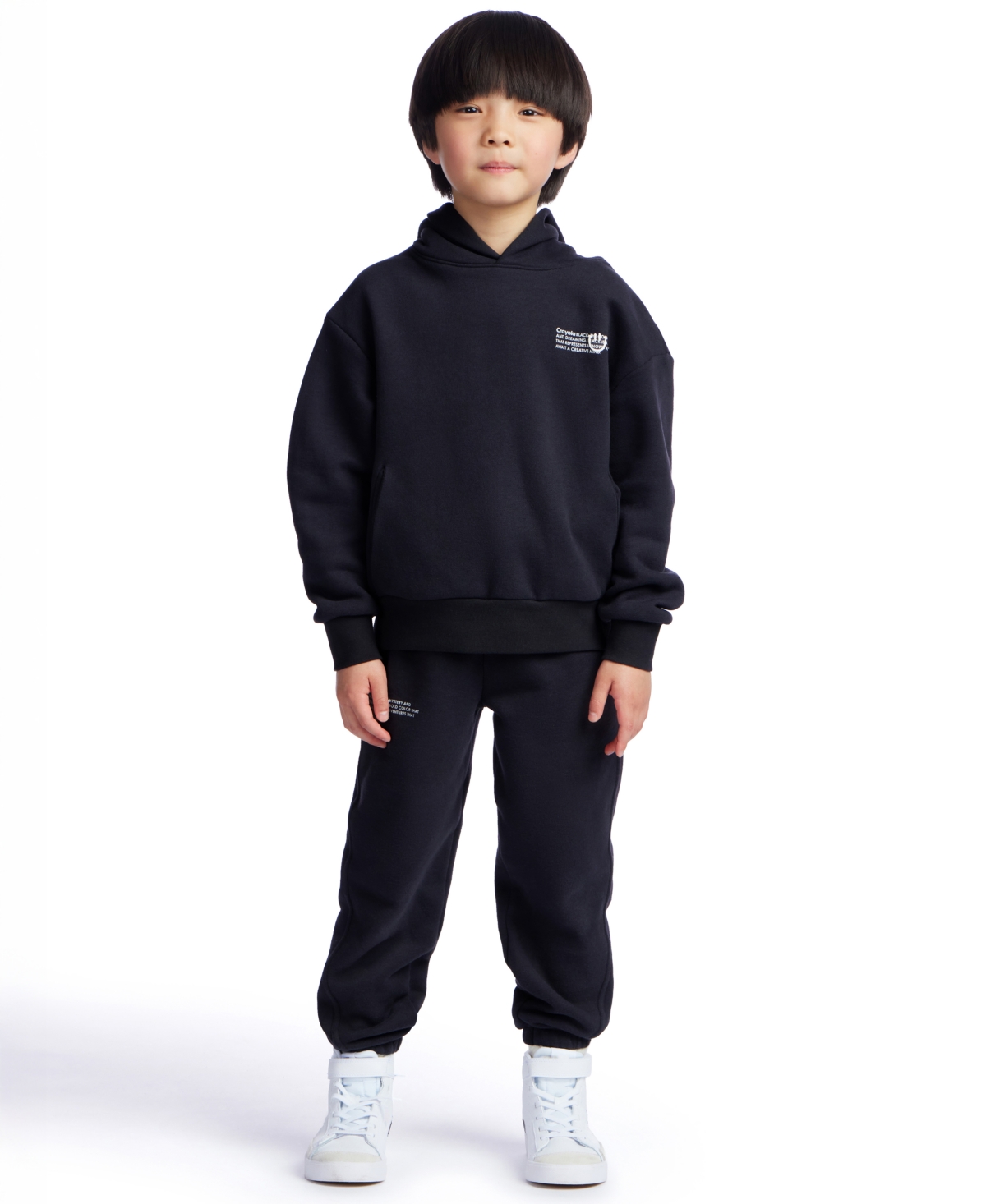 Color Lab Unisex 2t-6x Pull-on Fleece Jogger Pants In Black