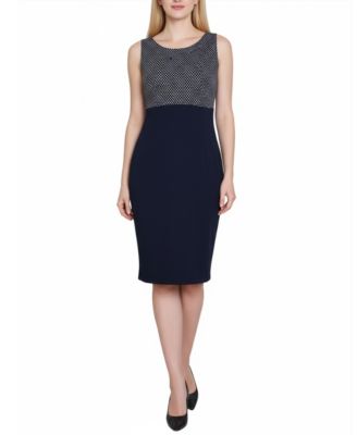 Women's Scoop Neck 3/4 Sleeve Dress