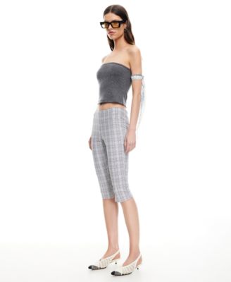Women's Checked Starlet Capri Pants