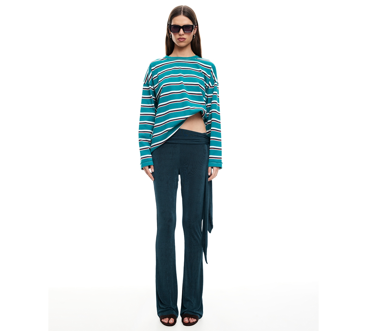 Lioness Women's Butterfly Tie Mid Rise Pants In Green