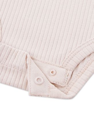 Baby Girls' Short-Sleeve Bodysuits, 3-Pack Set