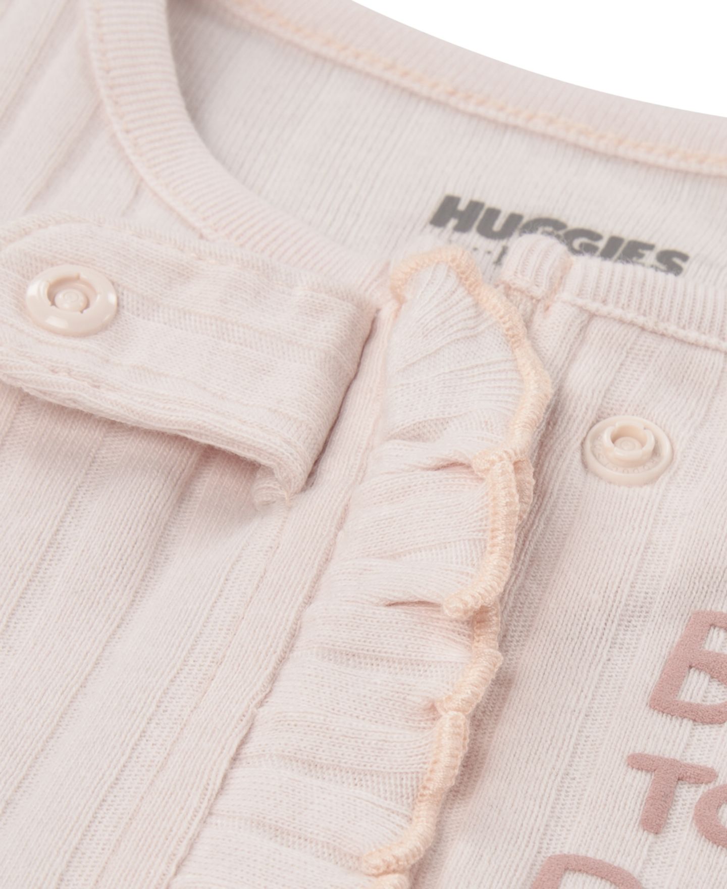 Детский комбинезон с ножками Huggies с длинным рукавом, цвет: Розовый — фото 3