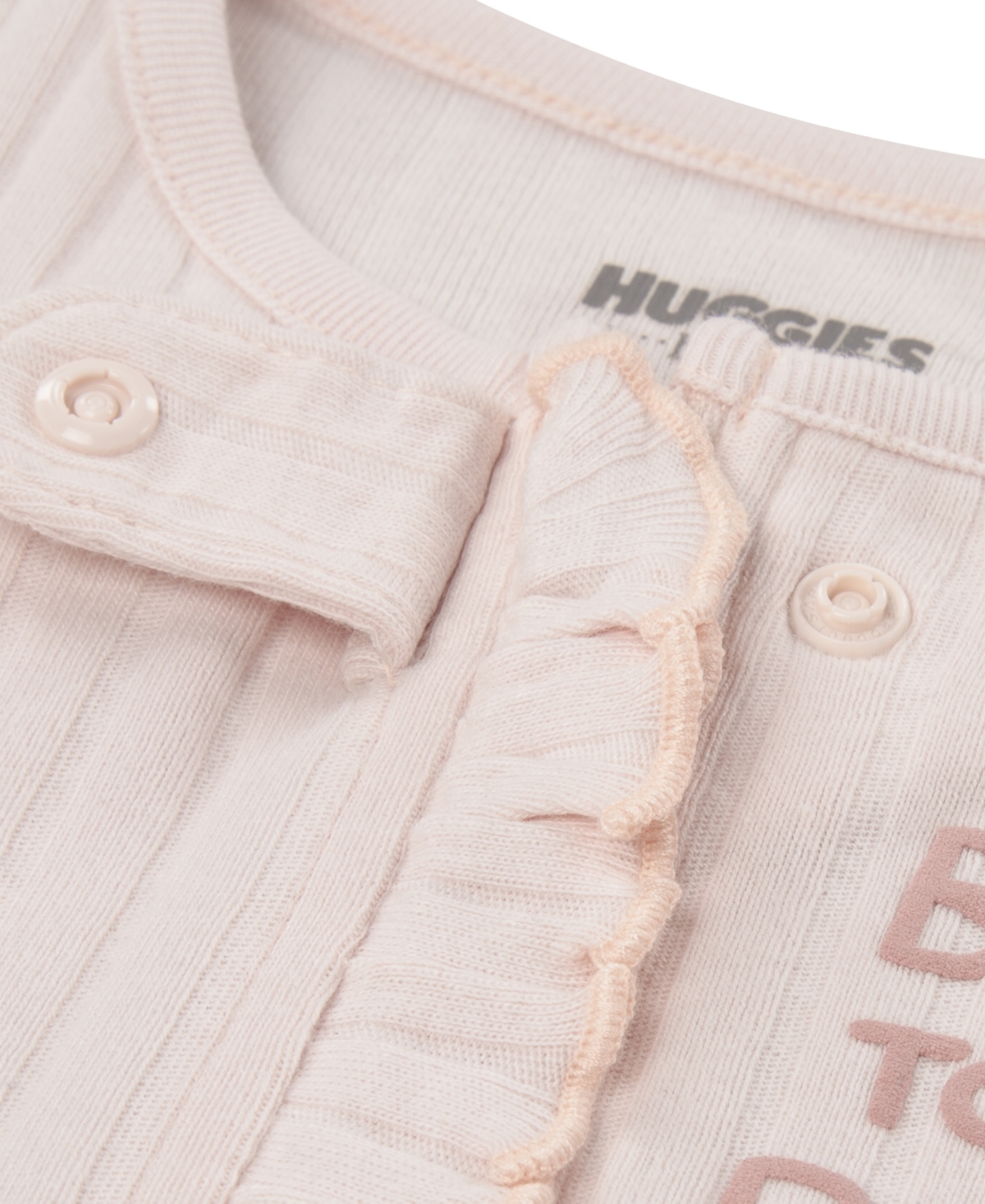 Huggies Baby Girls 2-pack Crewneck Bodysuits In Pink
