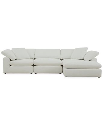 Fog 3-Pc. Fabric Chaise Sectional Sofa Set