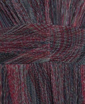 Women's Metallic Crinkle Sleeveless Dress