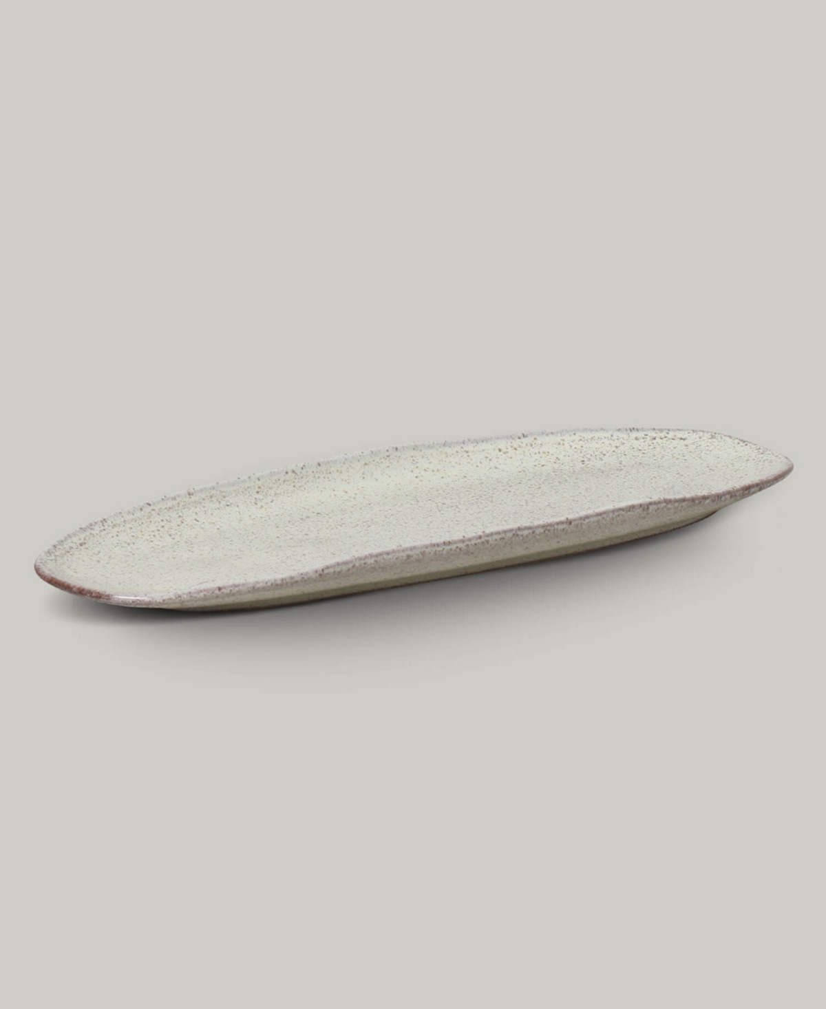 Porto Brasil 14.17" Stoneware Large Shallow Oval Platters, Set Of 4 In Gray