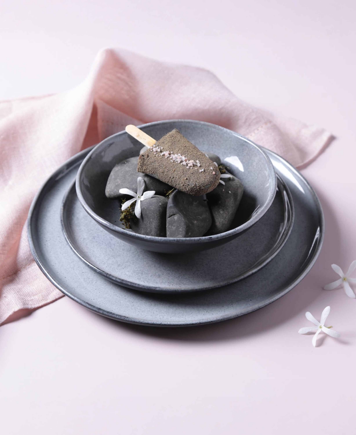 Porto Brasil Stoneware Dinner Plates, Set Of 6 In Gray
