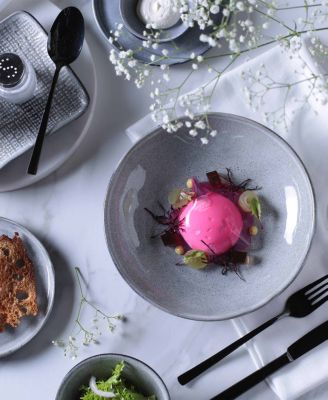 Stoneware Pasta Bowls, Set of 6