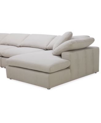 Fog 3-Pc. Fabric Chaise Sectional Sofa Set