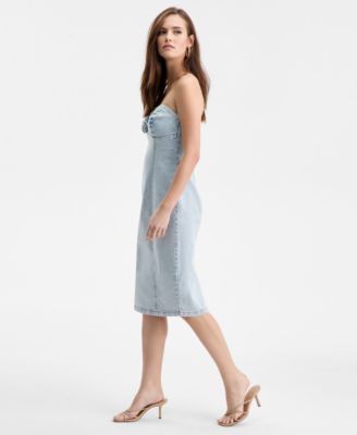 Women's Strapless Denim Dress, Macy's Exclusive