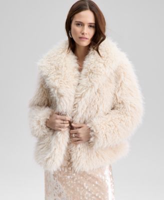 And Now This - Women's Shaggy Faux-Fur Jacket