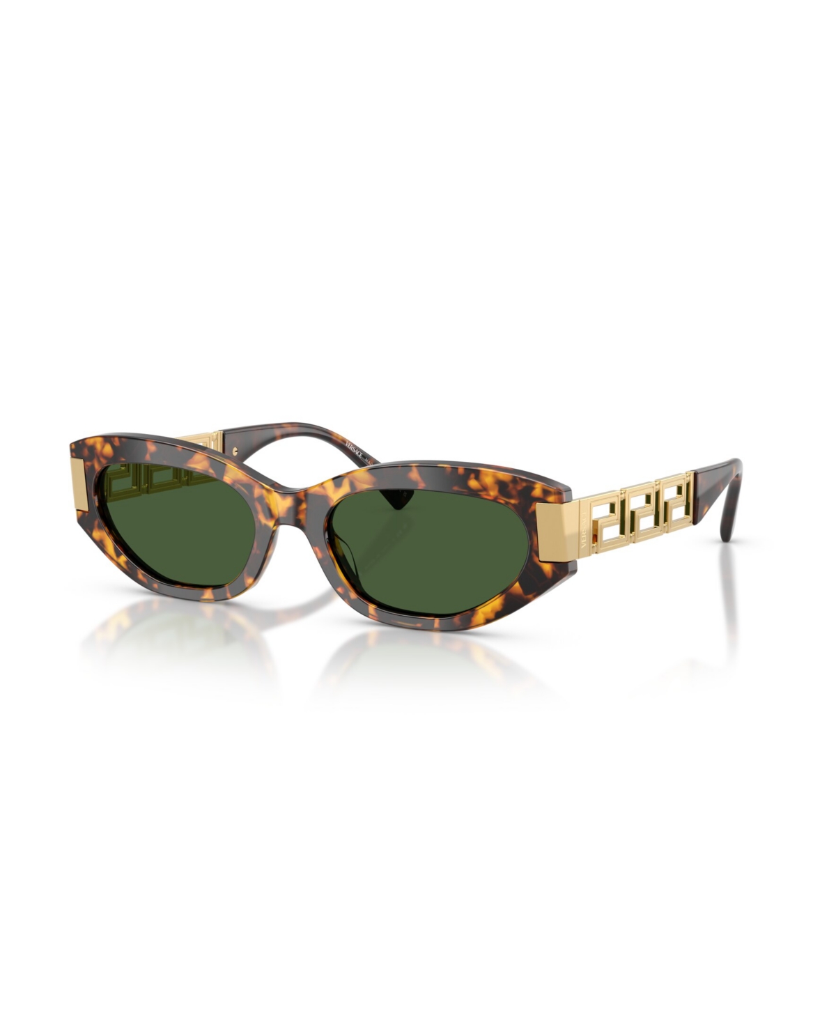 Versace Greca Lunettes De Soleil Ail-de-chat In Green