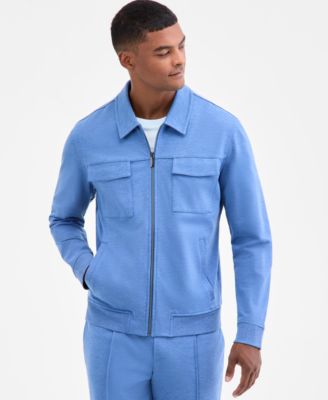 Men's Weekend Smart Zip-Front Stretch Knit Jacket, Macy's Exclusive