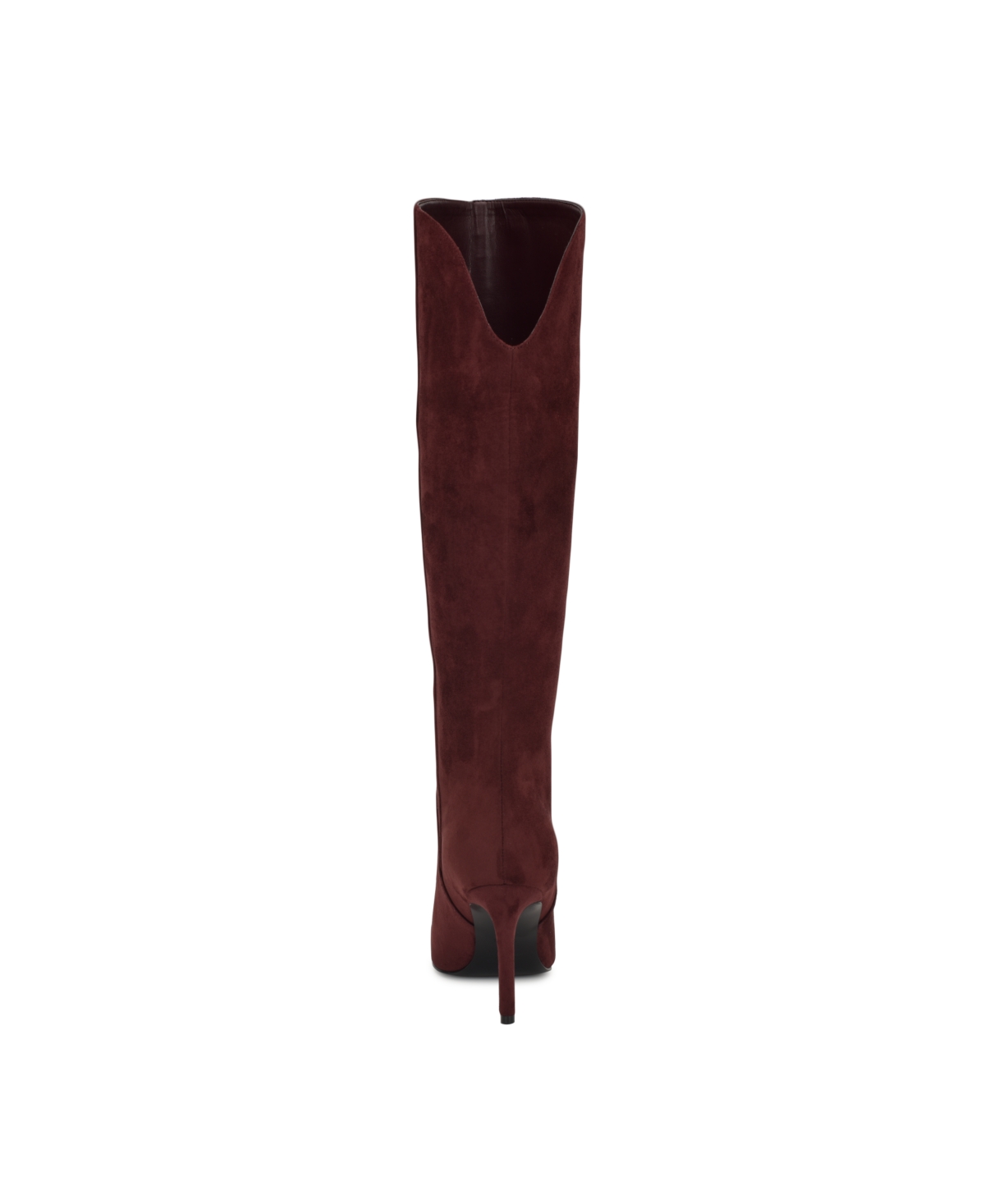 Nine West Womens Razla Tall Stiletto Dress Boots In Burgundy