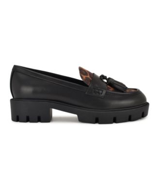 Womens Marela Tassel Lug Sole Loafers