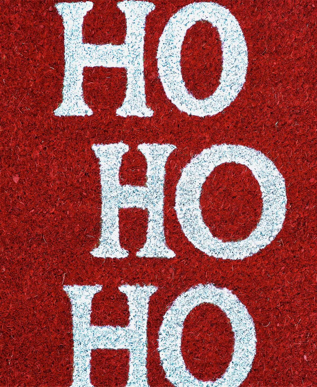 Hallmark Ho Ho Ho Coir Welcome Mat In Red