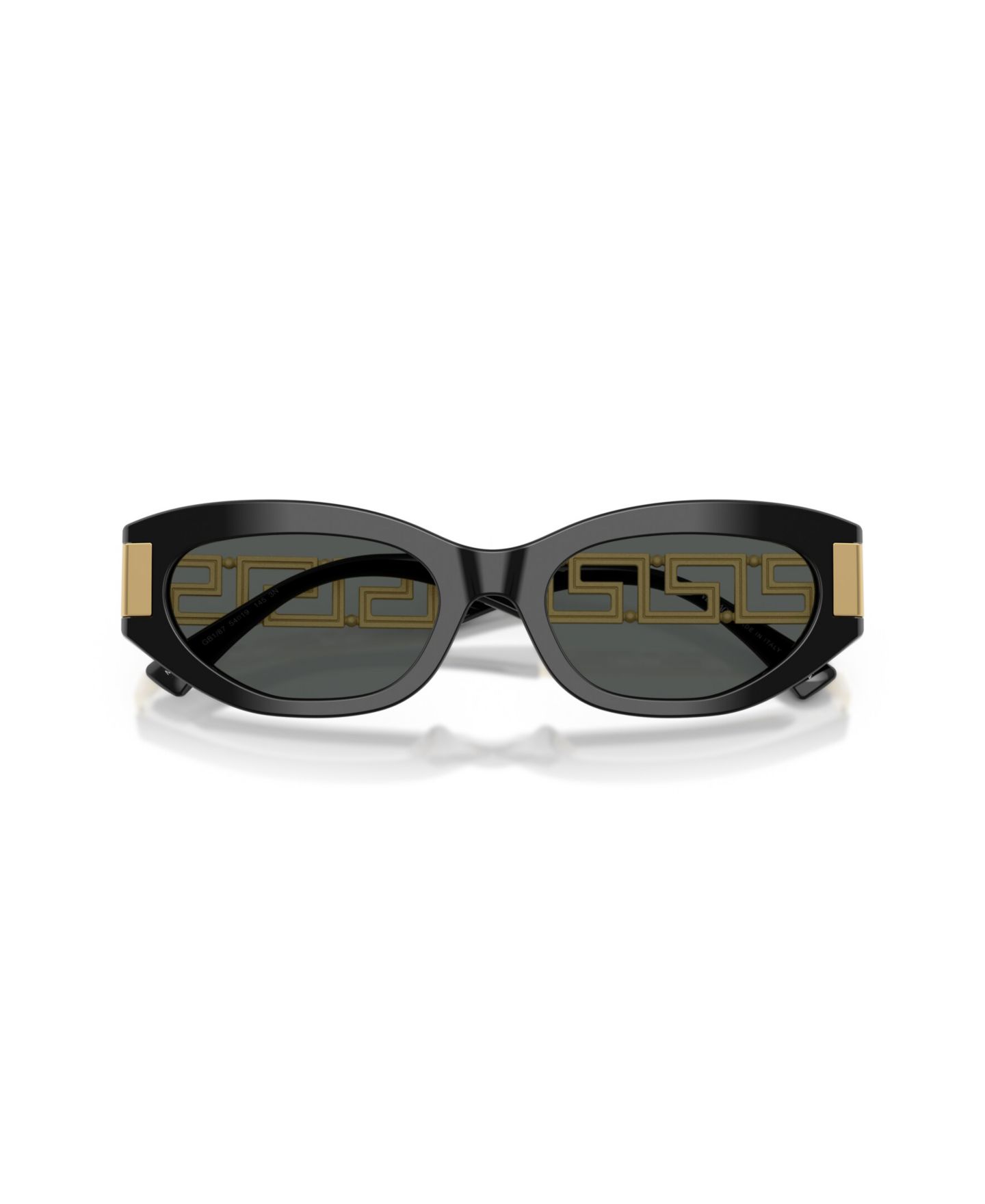 Женские солнцезащитные очки Versace Cat Eye Sunglasses, VE4501, цвет: Чёрный — фото 9