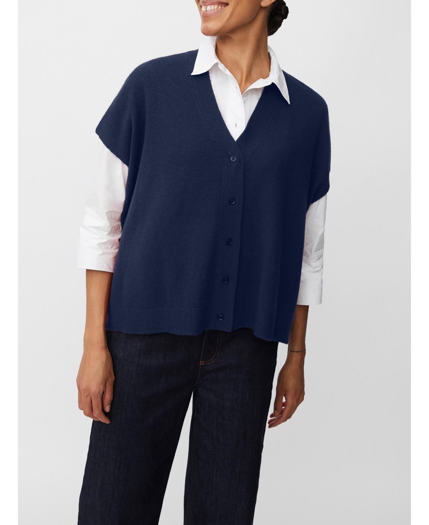 Women's MaLucanne Short Sleeve V-Neck Cardigan