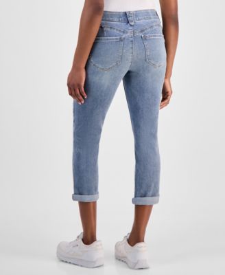 Petite "Ab" Solution Cuffed Skimmer Jeans