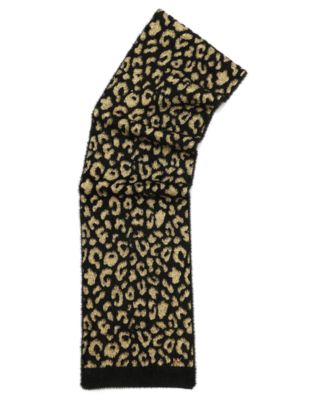 Women's Leopard Metallic Shimmer Scarf