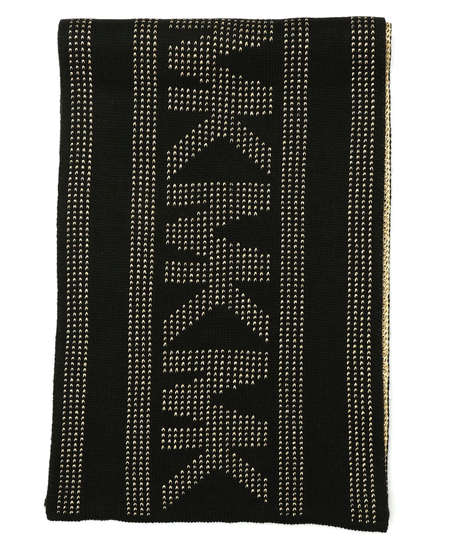 Женские комплекты Michael Kors Signature 2-Piece MK Sport Tape Cuff Beanie and Scarf Box Set, цвет: Чёрный — фото 3