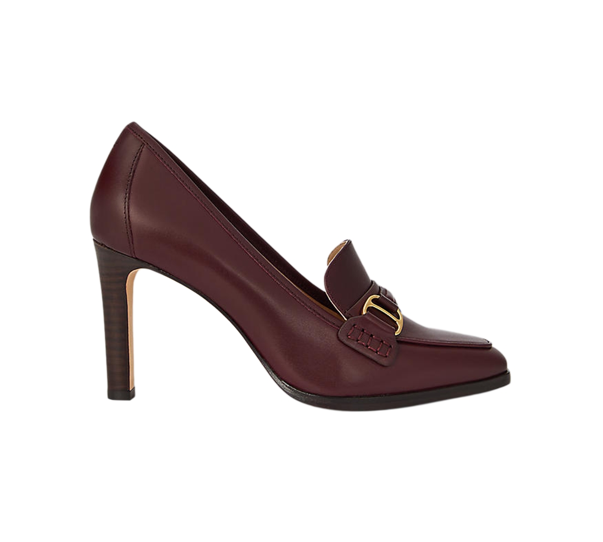 Ralph Lauren Women's Tasha Slip On Loafer Pumps In Burgundy