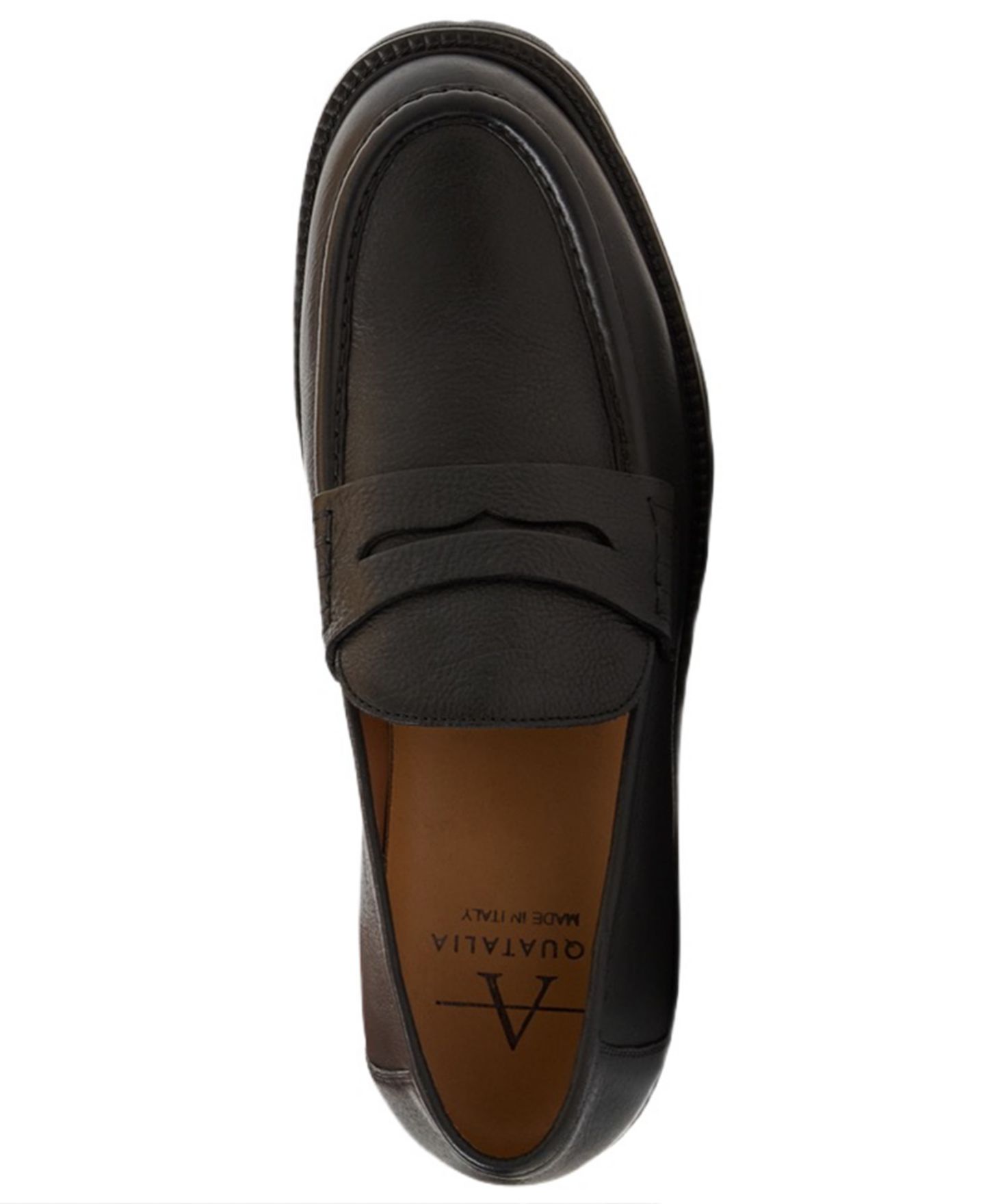 Мужские туфли Aquatalia Blake Slip-On Loafer, цвет: Чёрный — фото 4