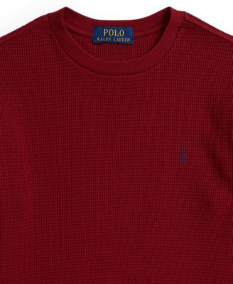 Boys 8-20 Waffle-Knit Cotton Long-Sleeve T-Shirt