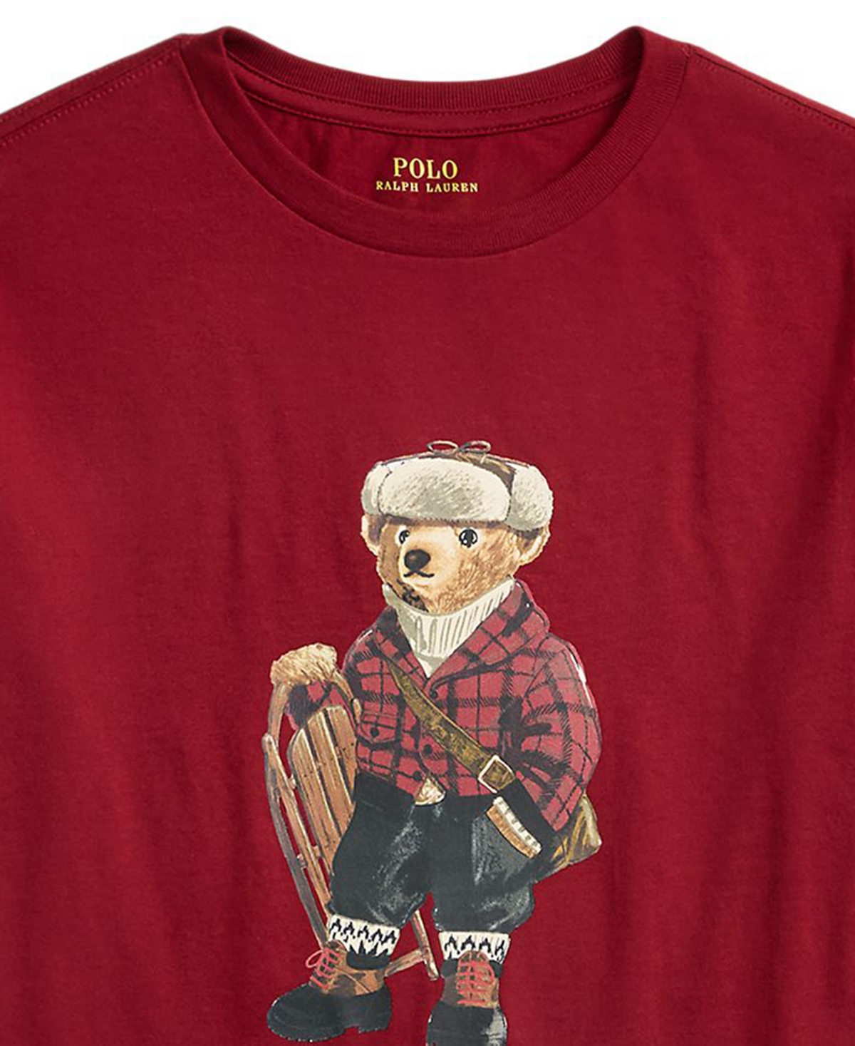 Polo Ralph Lauren Big Boys Bear Cotton Long-Sleeve Tee