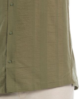 Men's Big & Tall Seersucker Stripe Short Sleeves Shirt