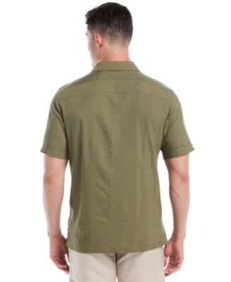 Men's Seersucker Stripe Short Sleeves Shirt