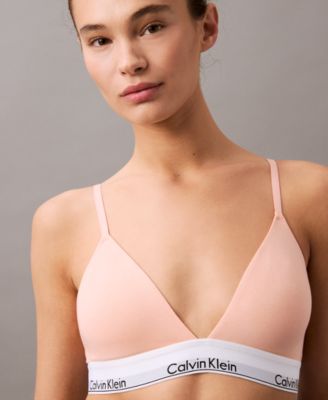 Women's Modern Cotton Lightly Lined Triangle Bralette- QF5650