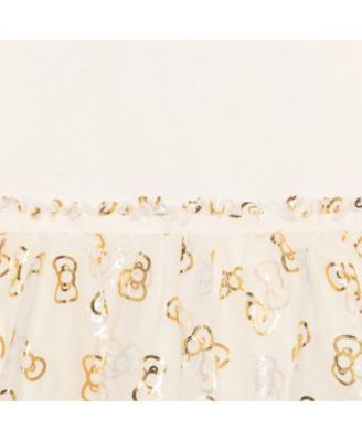 Girls' 2T-6X Long-Sleeve Ruffle-Trim Dress