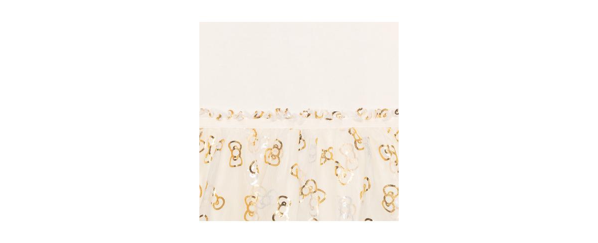 Hello Kitty Girls 2t-6x Long Sleeve Ruffle-trim Dress In White