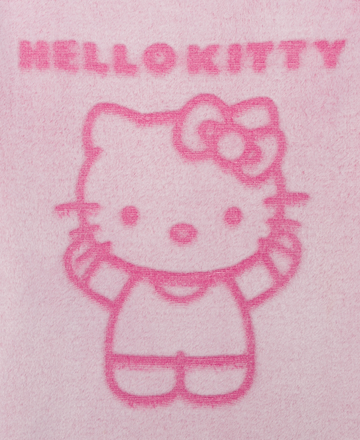 Hello Kitty Girls 7-14 Long Sleeve Debossed Pull-on Sweater In Pink