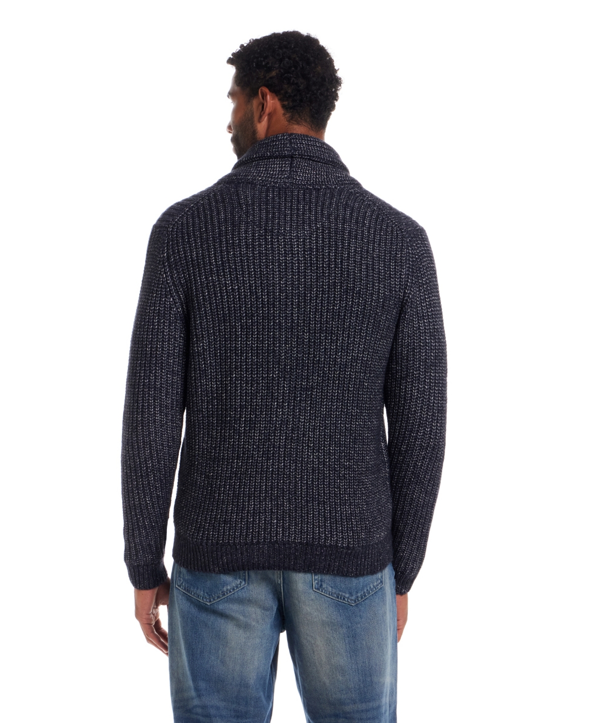 Weatherproof Vintage Men's Mixy Shawl Collar Cardigan Sweater