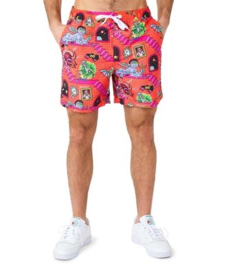 Men's Hawaiian 2 Piece Set - Rick & Morty Summer Beach Wear - Slim Fit - Includes Short Sleeve Shirt and Shorts