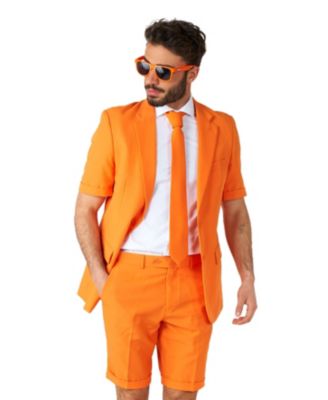 Men's Summer Suit - Shorts Suit - The Orange - Formal Party Clothing