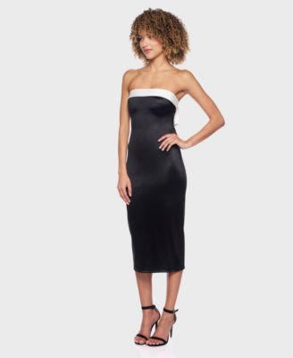 Juniors' Strapless Sleeveless Dress