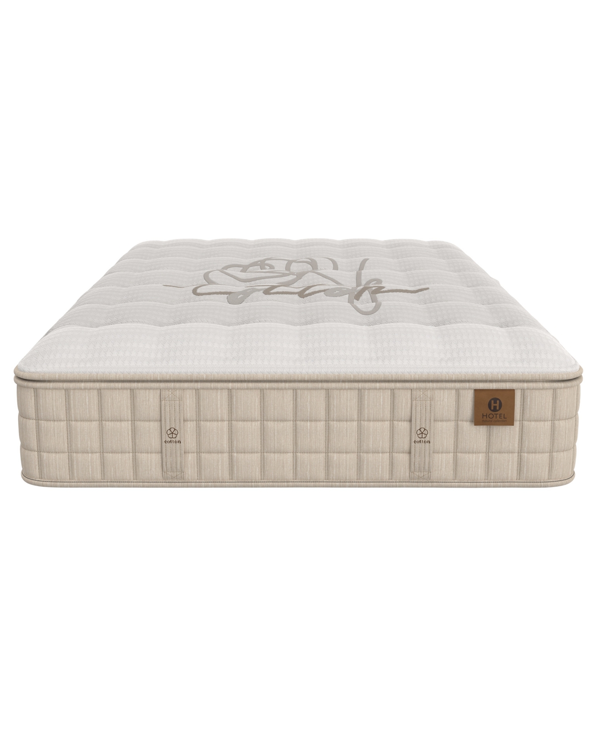Hotel Natural Collection By King Koil Aster 16.5" Trim Line Medium Mattress, Queen, Exclusively At Macy's In Transparent