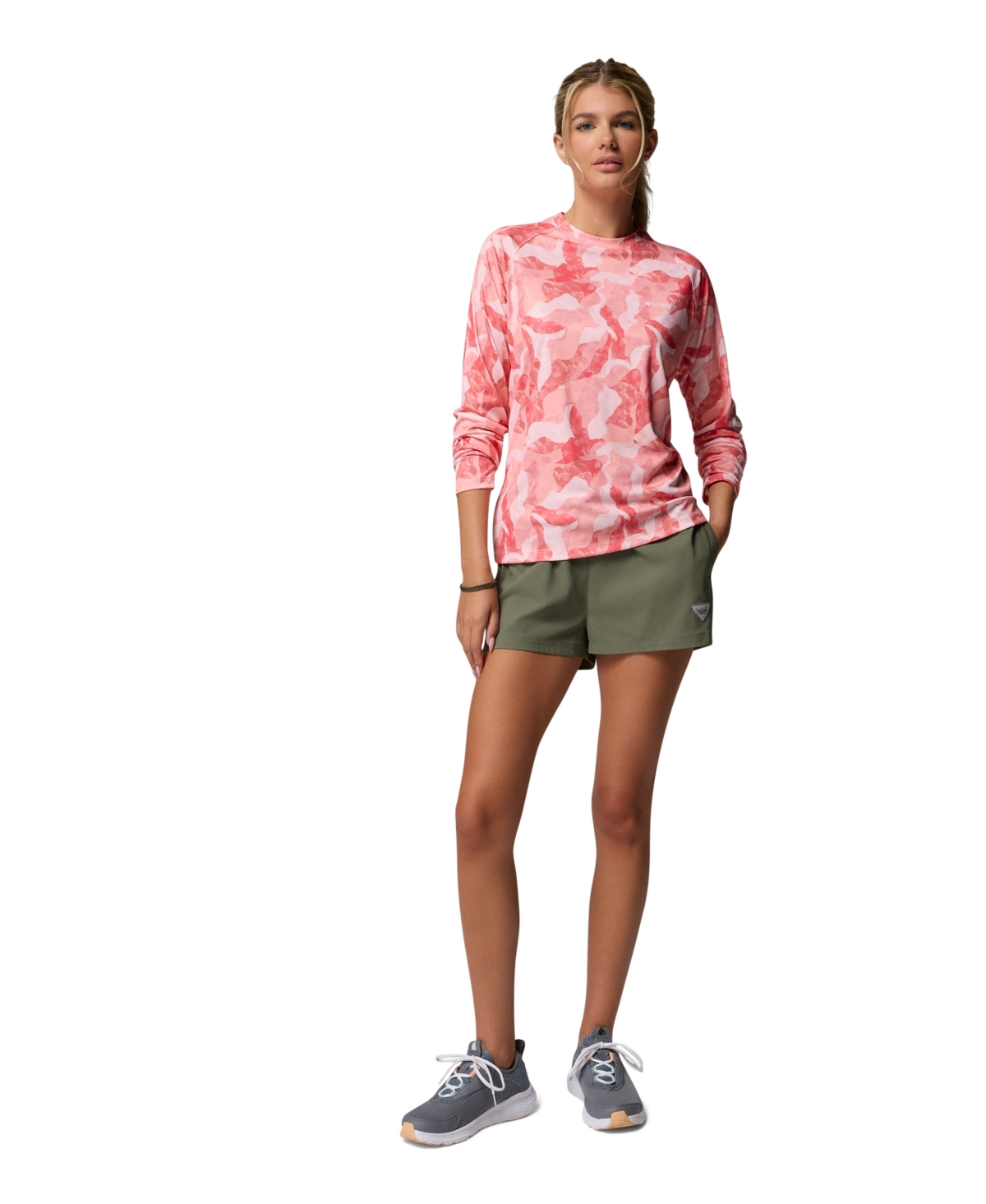 Columbia Women's Pfg Super Tidal Tee Omni-shade T-shirt In Pink