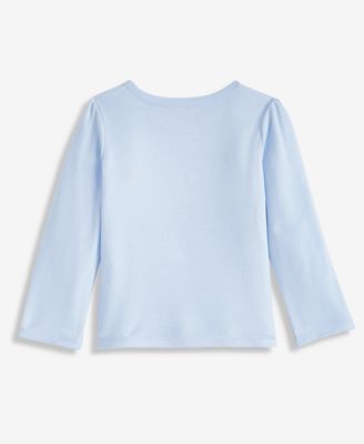 Girls Toddler 2T-4T Long-Sleeve Embroidered Flowers T-Shirt, Macy's Exclusive