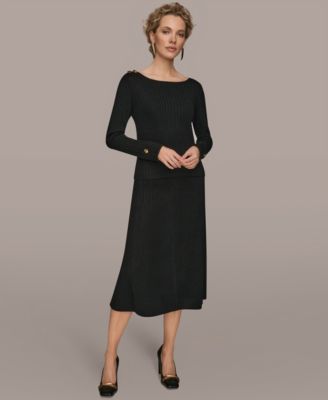 Women's Long Sleeve Button Detail Sweater